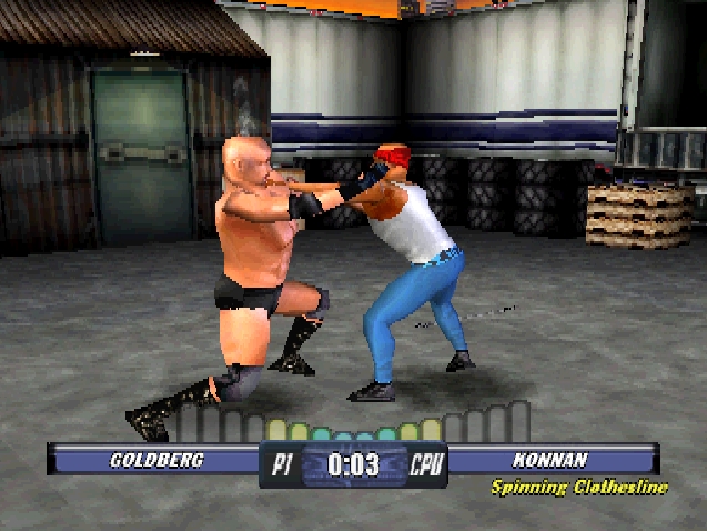 WCW Backstage Assault - PlayStation game screenshot (2000) by Electronic Arts